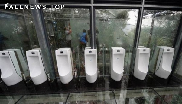 Китай. Туалеты с прозрачными стенами. ALLNEWS.TOP